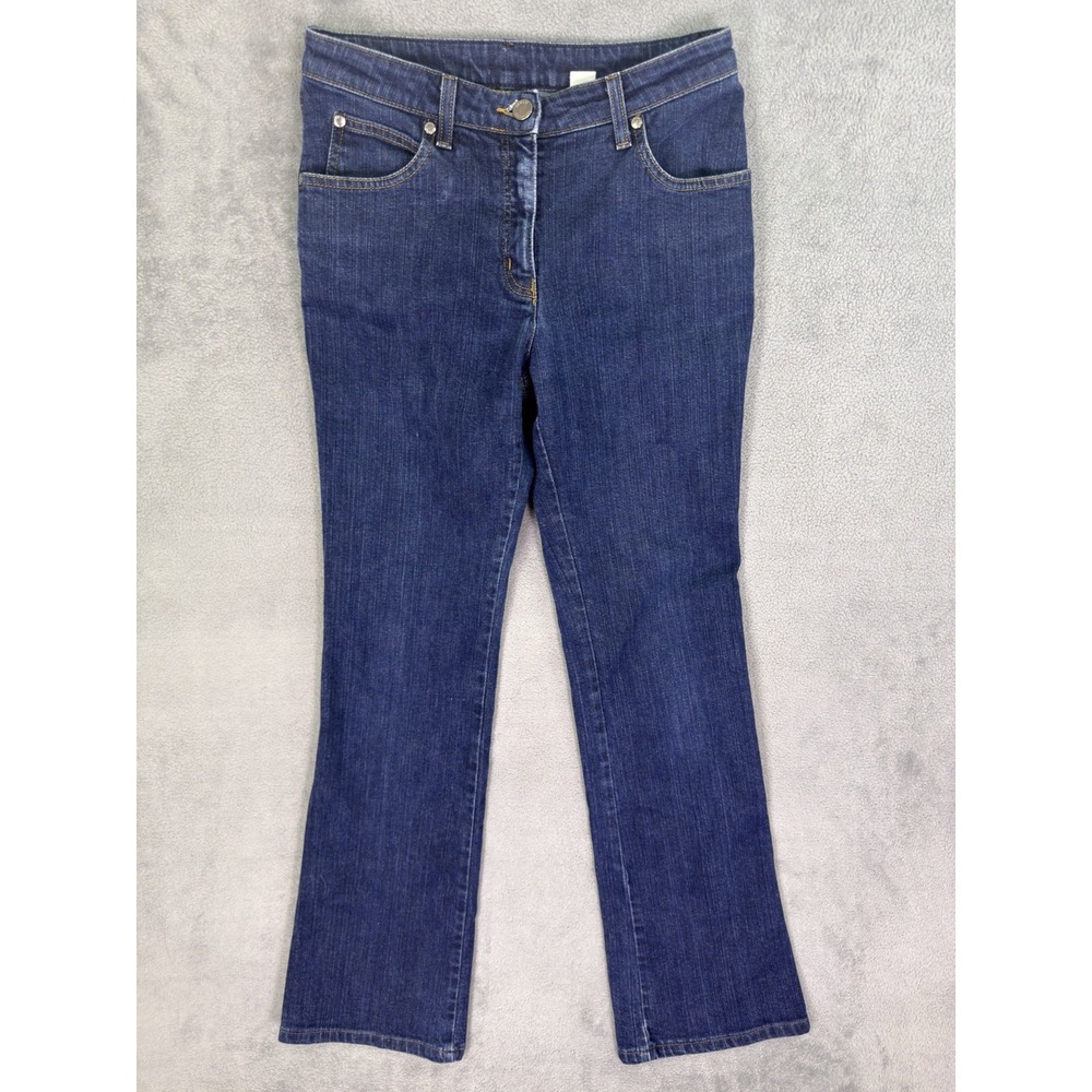 Armani Collezioni Jeans Womens 4 Blue Bootcut Dark Wash Denim Mid Rise Stretch